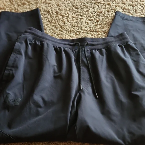 Under Armour Mens Black Casual Relaxed Fit Pants Size XL - Picture 2 of 12